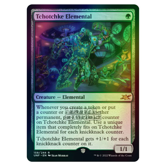 Magic The Gathering - Unfinity - Tchotchke Elemental - 158/244 (Foil)