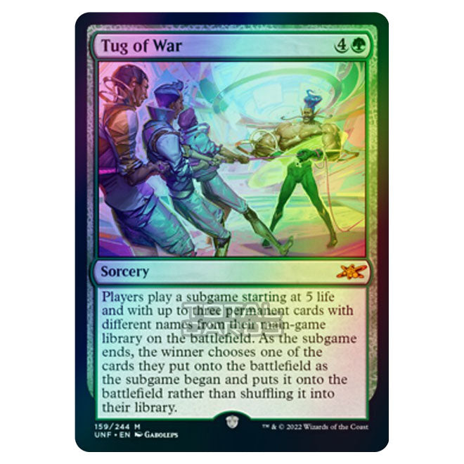 Magic The Gathering - Unfinity - Tug of War - 159/244 (Foil) Magic The Gathering - Unfinity - Tug of War - 159/244 (Foil)