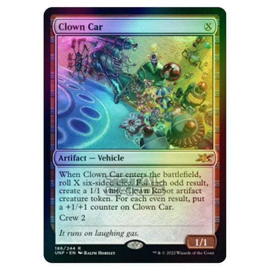 Magic The Gathering - Unfinity - Clown Car - 186/244 (Foil)