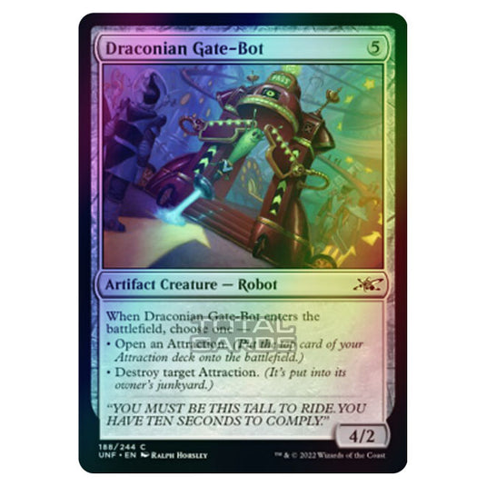 Magic The Gathering - Unfinity - Draconian Gate-Bot - 188/244 (Foil)