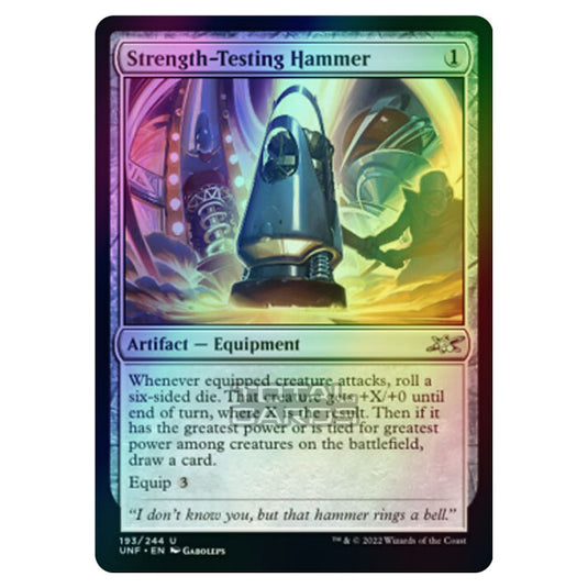 Magic The Gathering - Unfinity - Strength-Testing Hammer - 193/244 (Foil)