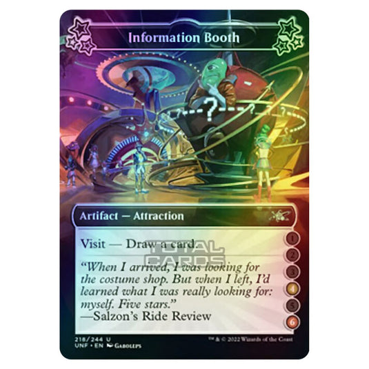 Magic The Gathering - Unfinity - Information Booth - 218c/244 (Foil)
