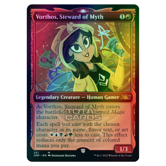 Magic The Gathering - Unfinity - Vorthos, Steward of Myth (Showcase Card) - 251/244 (Foil)