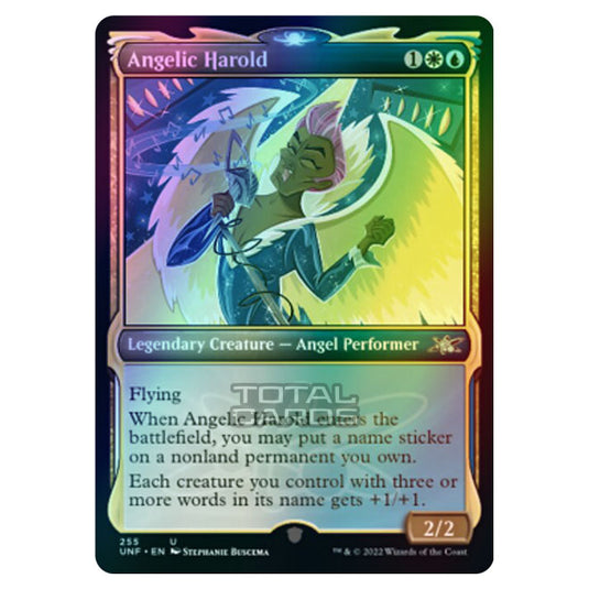 Magic The Gathering - Unfinity - Angelic Harold (Showcase Card) - 255/244 (Foil)