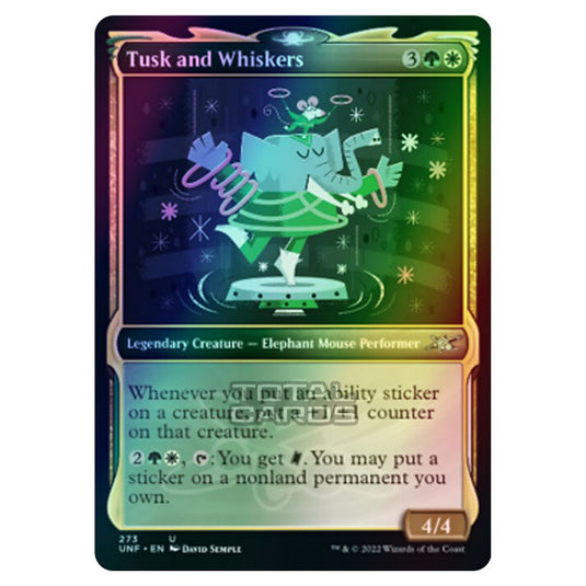 Magic The Gathering - Unfinity - Tusk and Whiskers (Showcase Card) - 273/244 (Foil)