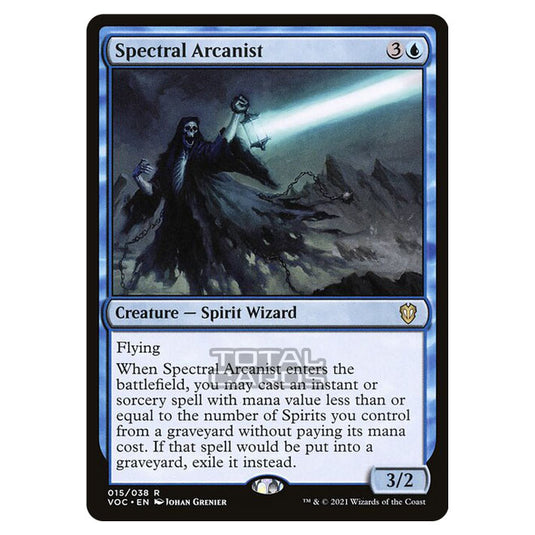 Magic The Gathering - Innistrad - Crimson Vow Commander - Spectral Arcanist - 15/38