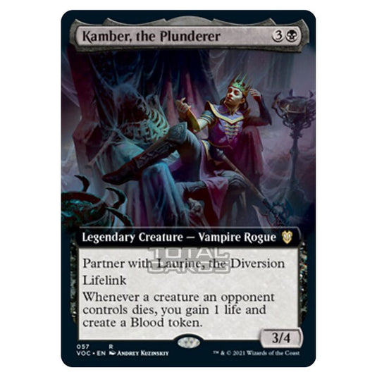 Magic The Gathering - Innistrad - Crimson Vow Commander - Kamber, the Plunderer - 57/38