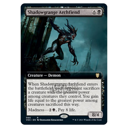 Magic The Gathering - Innistrad - Crimson Vow Commander - Shadowgrange Archfiend - 60/38