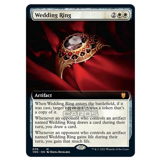 Magic The Gathering - Innistrad - Crimson Vow Commander - Wedding Ring - 70/38