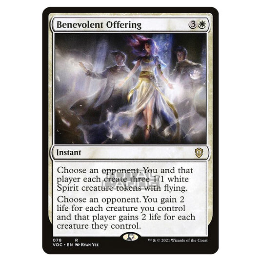 Magic The Gathering - Innistrad - Crimson Vow Commander - Benevolent Offering - 78/38