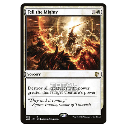 Magic The Gathering - Innistrad - Crimson Vow Commander - Fell the Mighty - 85/38