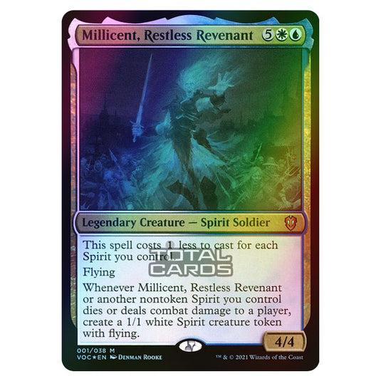 Magic The Gathering - Innistrad - Crimson Vow Commander - Millicent, Restless Revenant - 1/38 (Foil)