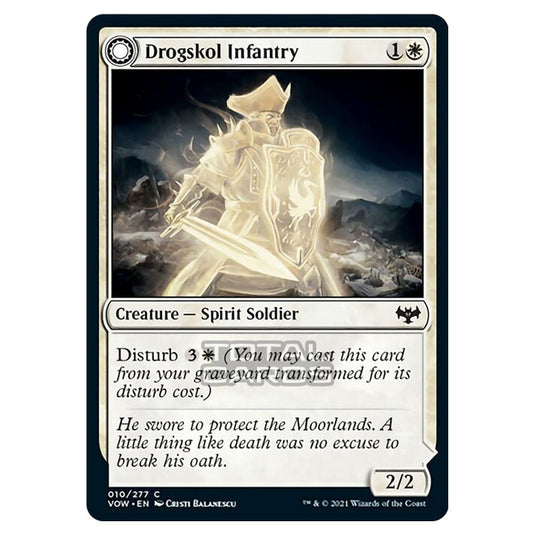 Magic The Gathering - Innistrad - Crimson Vow - Drogskol Infantry // Drogskol Armaments - 10/277