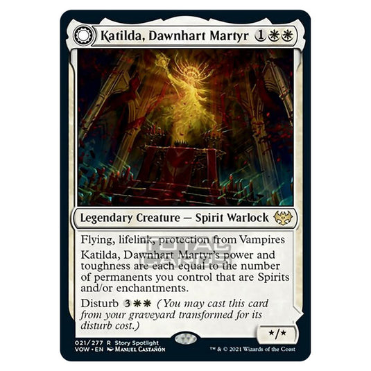 Magic The Gathering - Innistrad - Crimson Vow - Katilda, Dawnhart Martyr // Katilda's Rising Dawn - 21/277