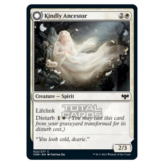 Magic The Gathering - Innistrad - Crimson Vow - Kindly Ancestor // Ancestor's Embrace - 22/277