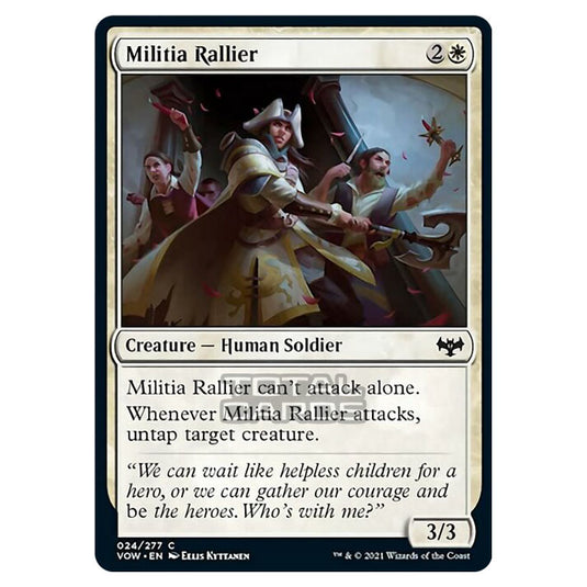 Magic The Gathering - Innistrad - Crimson Vow - Militia Rallier - 24/277