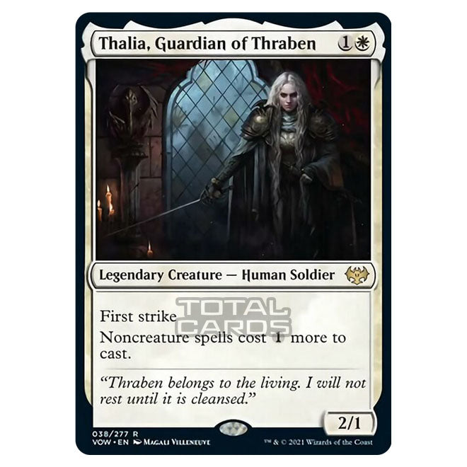 Magic The Gathering - Innistrad - Crimson Vow - Thalia, Guardian of Th Magic The Gathering - Innistrad - Crimson Vow - Thalia, Guardian of Th
