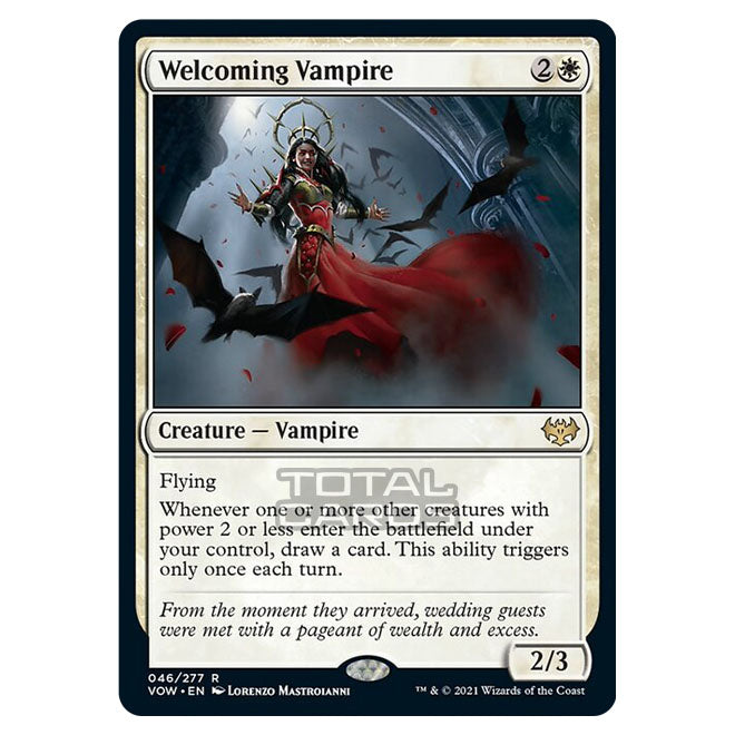 Magic The Gathering - Innistrad - Crimson Vow - Welcoming Vampire - 46 Magic The Gathering - Innistrad - Crimson Vow - Welcoming Vampire - 46