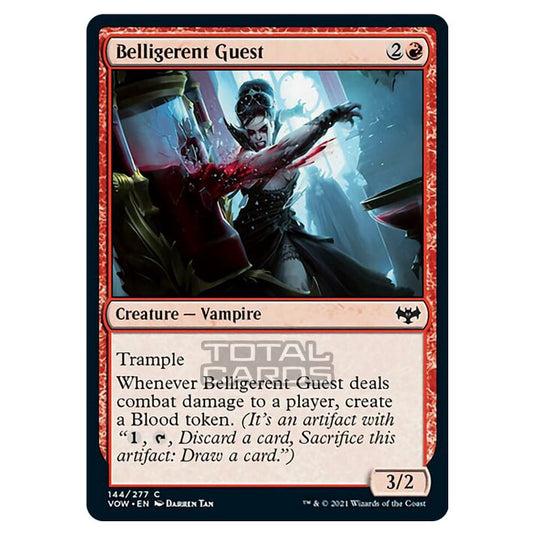Magic The Gathering - Innistrad - Crimson Vow - Belligerent Guest - 144/277