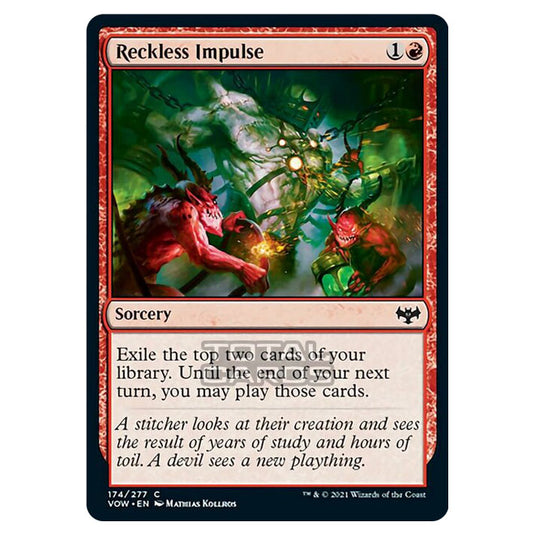 Magic The Gathering - Innistrad - Crimson Vow - Reckless Impulse - 174/277