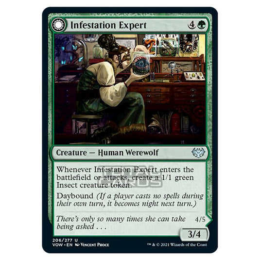 Magic The Gathering - Innistrad - Crimson Vow - Infestation Expert // Infested Werewolf - 206/277