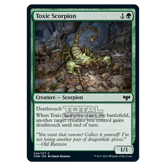 Magic The Gathering - Innistrad - Crimson Vow - Toxic Scorpion - 224/277