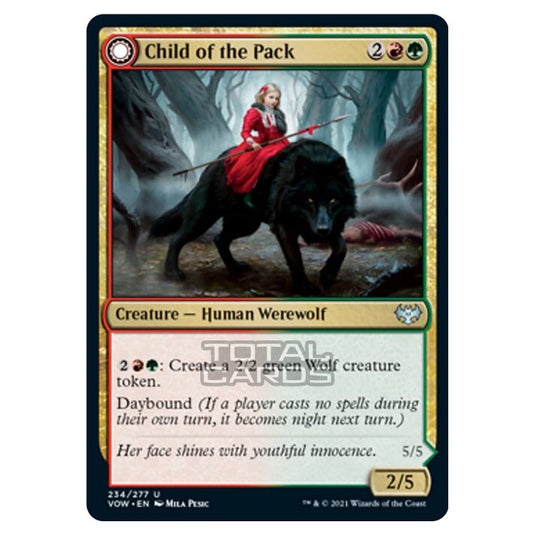 Magic The Gathering - Innistrad - Crimson Vow - Child of the Pack // Savage Packmate - 234/277
