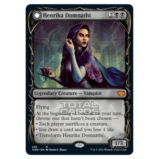 Magic The Gathering - Innistrad - Crimson Vow - Henrika Domnathi // Henrika, Infernal Seer - 293/277