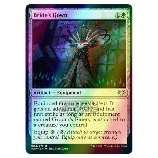 Magic The Gathering - Innistrad - Crimson Vow - Bride's Gown - 4/277 (Foil)