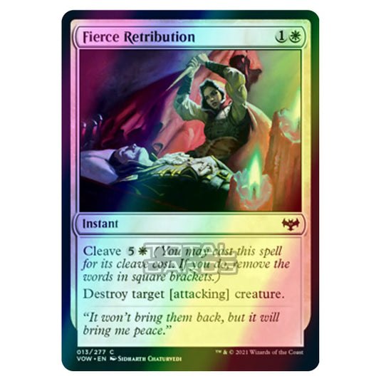 Magic The Gathering - Innistrad - Crimson Vow - Fierce Retribution - 13/277 (Foil)