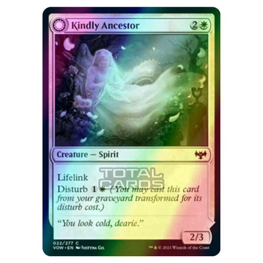 Magic The Gathering - Innistrad - Crimson Vow - Kindly Ancestor // Ancestor's Embrace - 22/277 (Foil)