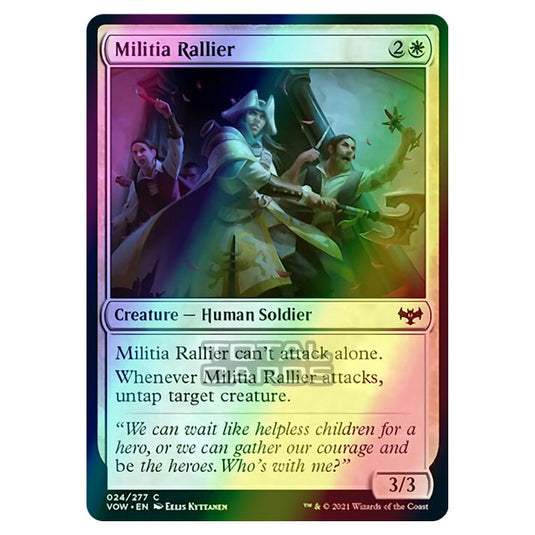 Magic The Gathering - Innistrad - Crimson Vow - Militia Rallier - 24/277 (Foil)