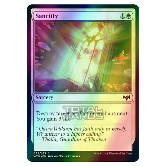 Magic The Gathering - Innistrad - Crimson Vow - Sanctify - 33/277 (Foil)