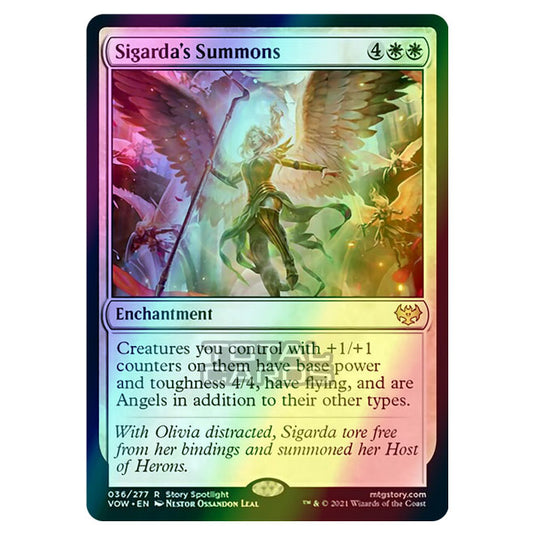 Magic The Gathering - Innistrad - Crimson Vow - Sigarda's Summons - 36/277 (Foil)