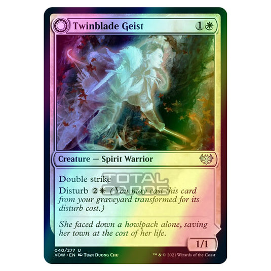 Magic The Gathering - Innistrad - Crimson Vow - Twinblade Geist // Twinblade Invocation - 40/277 (Foil)