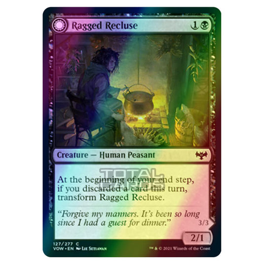 Magic The Gathering - Innistrad - Crimson Vow - Ragged Recluse // Odious Witch - 127/277 (Foil)