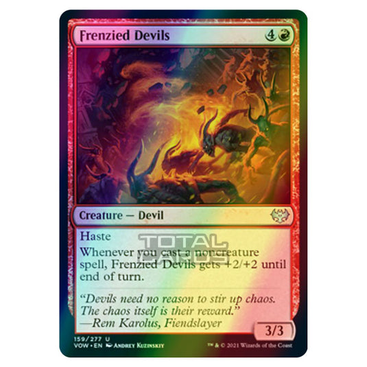 Magic The Gathering - Innistrad - Crimson Vow - Frenzied Devils - 159/277 (Foil)