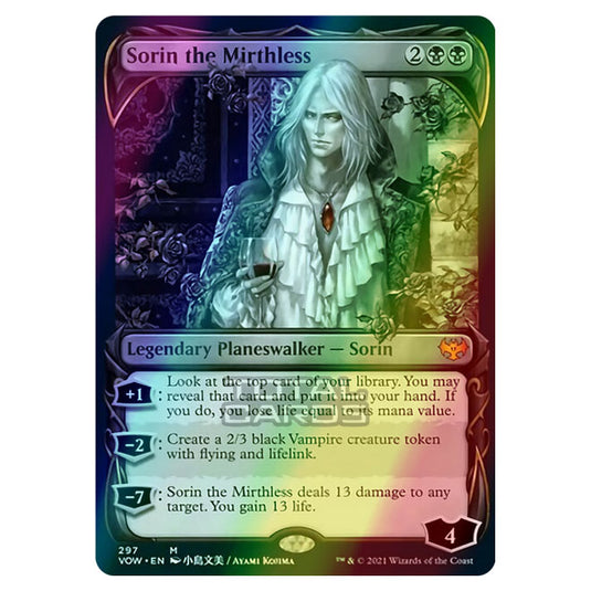 Magic The Gathering - Innistrad - Crimson Vow - Sorin the Mirthless - 297/277 (Foil)