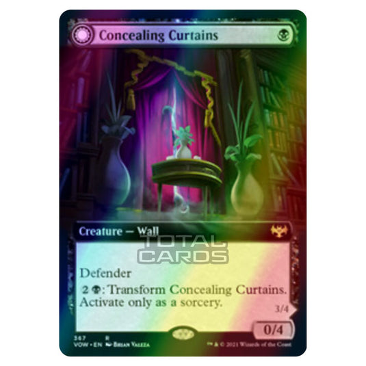 Magic The Gathering - Innistrad - Crimson Vow - Concealing Curtains // Revealing Eye - 367/277 (Foil)