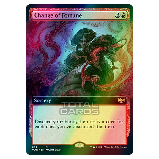 Magic The Gathering - Innistrad - Crimson Vow - Change of Fortune - 375/277 (Foil)