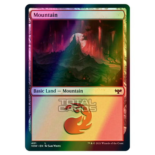 Magic The Gathering - Innistrad - Crimson Vow - Mountain - 401/277 (Foil)