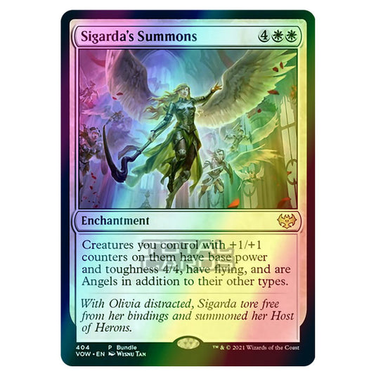 Magic The Gathering - Innistrad - Crimson Vow - Sigarda's Summons - 404/277 (Foil)