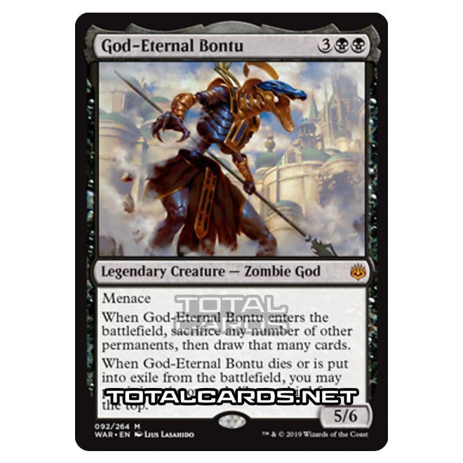 Magic The Gathering - War of The Spark - God-Eternal Bontu