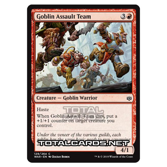 Magic The Gathering - War of The Spark - Goblin Assault Team - 129/264
