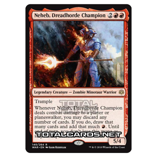 Magic The Gathering - War of The Spark - Neheb, Dreadhorde Champion - 140/264