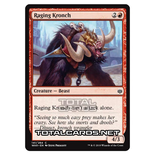 Magic The Gathering - War of The Spark - Raging Kronch - 141/264