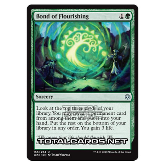 Magic The Gathering - War of The Spark - Bond of Flourishing - 155/264