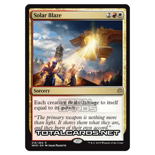 Magic The Gathering - War of The Spark - Solar Blaze - 216/264