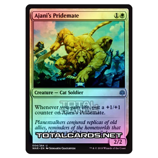 Magic The Gathering - War of The Spark - Ajani's Pridemate - 4/264 (Foil)