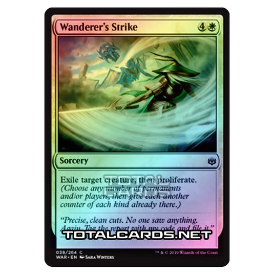 Magic The Gathering - War of The Spark - Wanderer's Strike - 38/264 (Foil)